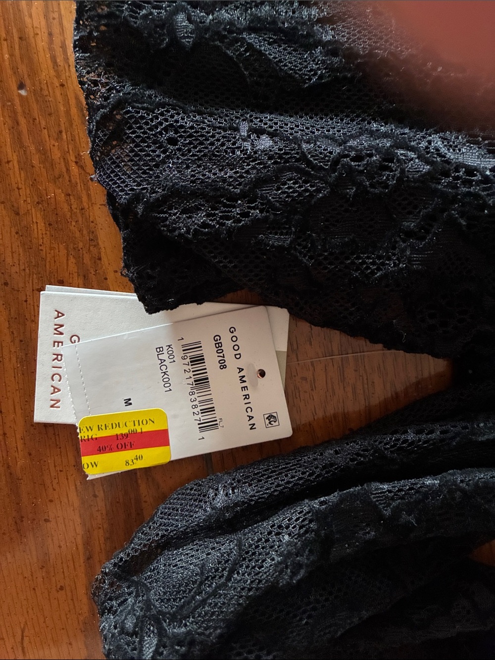 Good American Lace Mock Neck Bodysuit - Picture 5 of 8